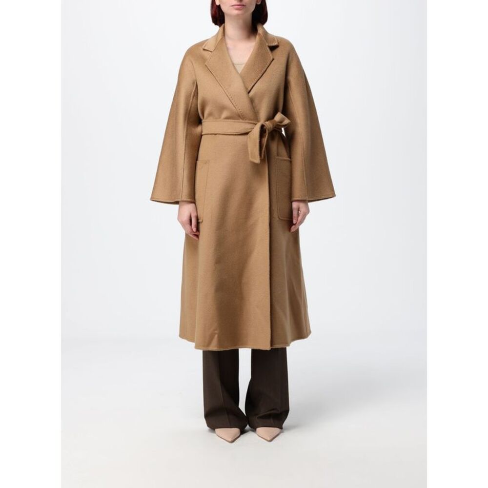 Max Mara Women Ludmilla Long Cashmere Belted Robe Coat Max Mara